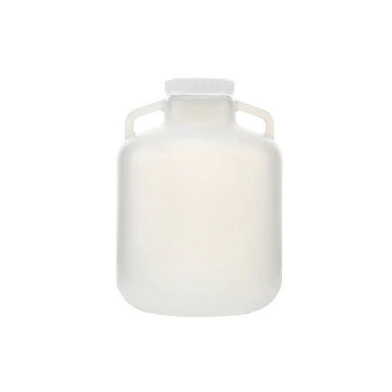 CGF-1551-03 EZLABPURE™ 10L WIDE MOUTH POLYPROPYLENE (PP) CARBOY WITH WHITE CAP