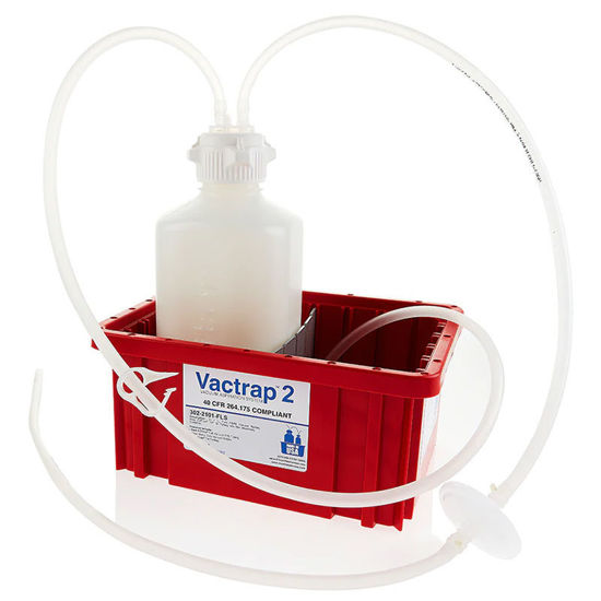CGF-3021-21 VACTRAP2™, POLYPROPYLENE (PP) (AUTOCLAVABLE), 2L, RED BIN, 1/4" ID TUBING