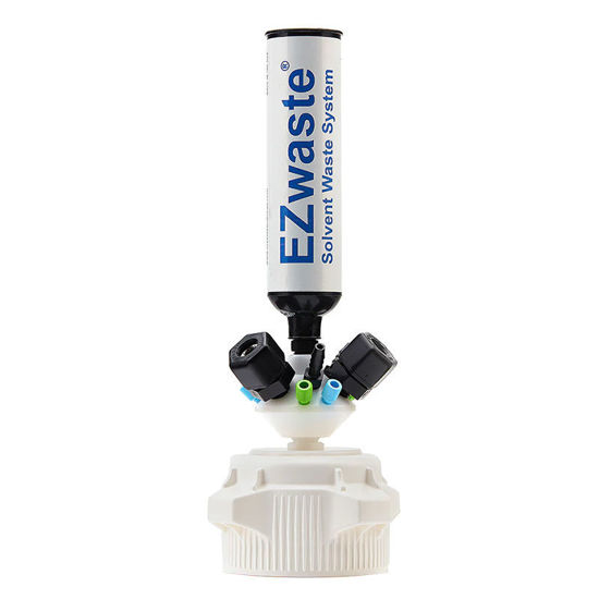 CGF-3300-25 EZWASTE® UNIVERSAL STACKABLE HPLC VERSACAP® 83B SOLVENT WASTE CAP ASSEMBLY, W/ EXHAUST FILTER, 6 X OD TUBE-3.2 MM (1/8") &1.6 MM (1/16"), 3 X HOSE BARB 3.2MM(1/8") & 9.5MM(3/8"), 3 X OD TUBE 12.7 MM (1/2")