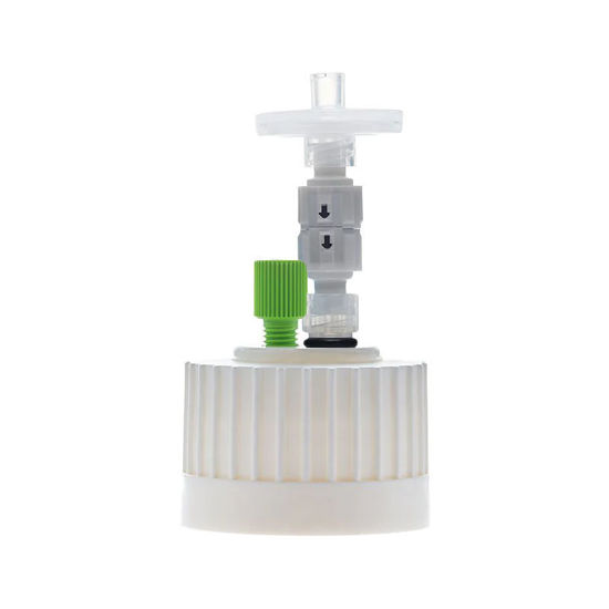 CGF-4501-11 CHROMCAP™ 300 HPLC CAP ASSEMBLY, 38-430, CLASS VI PTFE ADAPTER WITH 25MM, 0.2µM PTFE VENT FILTER, 1 PORT FOR OD TUBING 3.2MM (1/8") OR 1.6 MM (1/16")