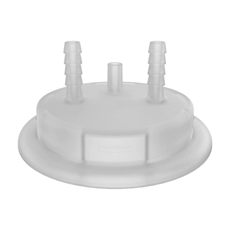 CGF-2050 MOLDED ADAPTER INSERT, 83B - VERSACAP MOLDED ADAPTER INSERT WITH 2  HOSE BARBS AND A VENT, 83B- Chemglass Life Sciences