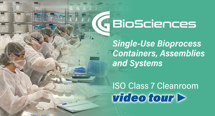 CG BioSciences Single-Use Bioprocess Containers, Assemblies and Systems