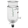 10L REACTION VESSEL, JACKETED, GRADUATED, 200MM FLANGE, 1IN BP INLET/OUTLET, 0-25 DRAIN VALVE