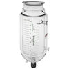 20L REACTION VESSEL, JACKETED, GRADUATED, 200MM FLANGE, 1IN BP INLET/OUTLET, 0-25 DRAIN VALVE