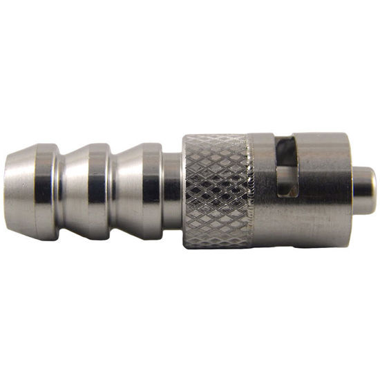 CLS-9010-M250 MALE LUER LOCK TO 1/4-5/16" HOSE BARB, 316 STAINLESS STEEL