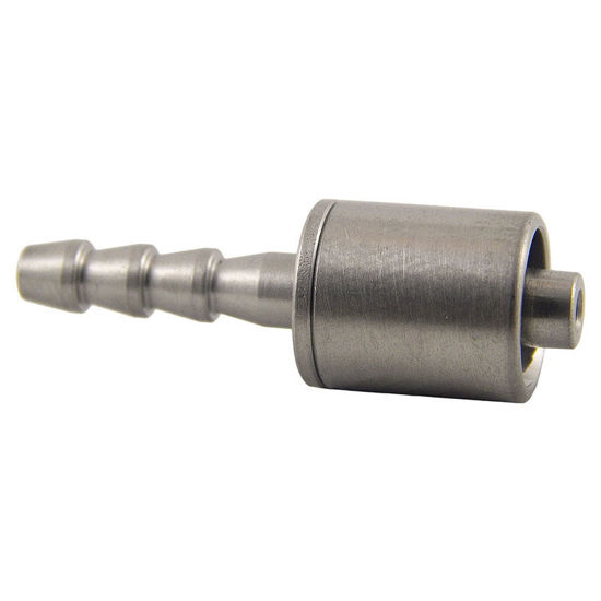 CLS-9010-M004 MALE LUER LOCK TO 4MM HOSE BARB, 316 STAINLESS STEEL