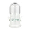 CG-3008-14S STOPPER, CAP STYLE, 14/20 W/HOOKS