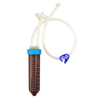 SAMPLE TUBE ASSEMBLIES, AMBER, 50ML CENTRIFUGE TUBE, WITH C-FLEX® INLET, STERILE, CG BIOSCIENCES