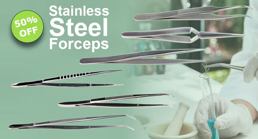 50% OFF Stainless-Steel Forceps