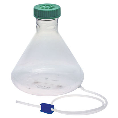 3L MEDIA TRANSFER VESSEL WITH A BARBED FITTING, WELDABLE C-FLEX TUBING, PLUGGED, PLAIN BOTTOM, STERILE