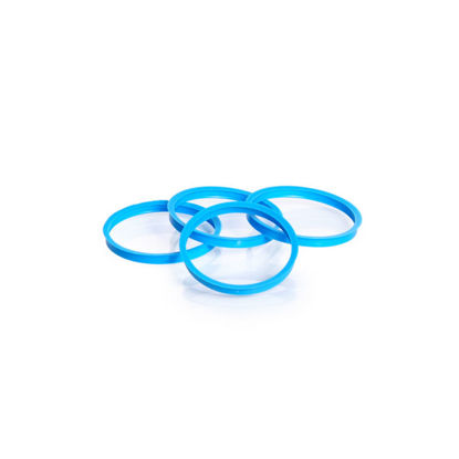 YOUTILITY POURING RINGS, GL-45, POLYPROPYLENE, CYAN, DURAN