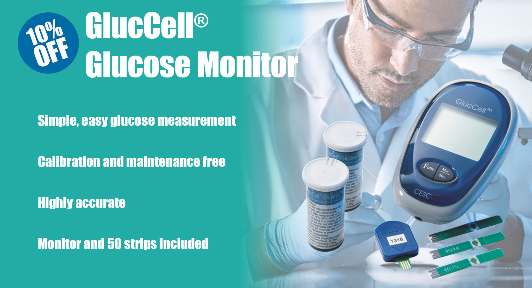 10% OFF Glucose Monitoring System