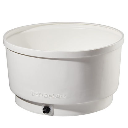 BUCHNER FUNNELS, TABLE TOP, POLYETHYLENE, PERFORATED, 24 INCH FUNNEL ID, FIXED OR REMOVABLE PLATES