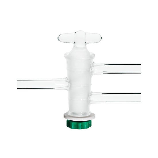 STOPCOCKS, DOUBLE OBLIQUE BORE, PRESSURE, GLASS PLUGS
