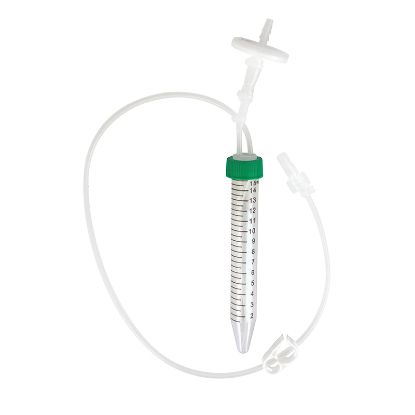 SAMPLE TUBE ASSEMBLIES, 15ML CENTRIFUGE TUBE WITH TPE AND MALE LUER LOCK INLET, STERILE, CG BIOSCIENCES