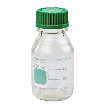 BOTTLES, MEDIA, STORAGE, PROTECTIVE COATING*, SCREW CAPS, PYREXPLUS®