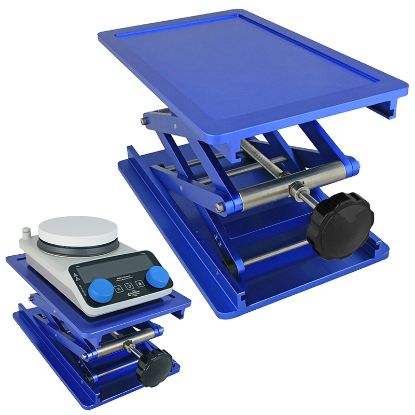 LAB JACK, ANODIZED ALUMINUM, RECTANGULAR, FOR HOTPLATES
