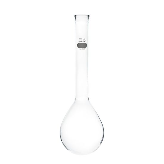 FLASKS, KJELDAHL, ROUND BOTTOM, LONG NECK, PYREX®