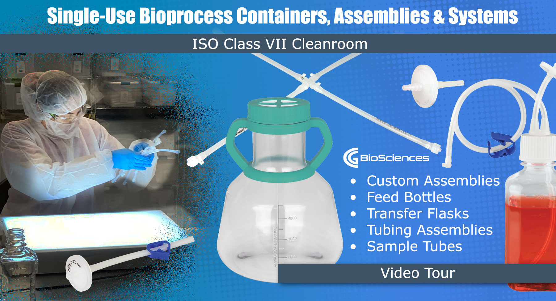 CG BioSciences Single-Use Bioprocess Containers, Assemblies and Systems