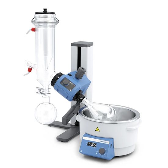 RV 3 ROTARY EVAPORATOR WITH VERTICAL DRY ICE CONDENSER GLASSWARE PACKAGE, 100-240VAC, 50/60HZ, IKA