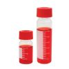 REACTION VIALS, PRESSURE RELIEF, BOROSILICATE GLASS, GRADUATED, TRAYS