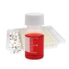 CG-4904-G03: 20ML GRADUATED VIALS WITH MARKING SPOT, 28MM OD X 57MM HEIGHT, 24-400 THREAD SIZE, WHITE SOLID CAP, TFE SEPTA, CLEAR PETG TRAY