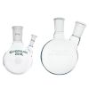 FLASKS, HEAVY WALL, ROUND BOTTOM, 2-NECKS, 250ML TO 2000ML