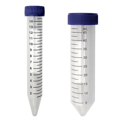 CENTRIFUGE TUBES, 15 AND 50ML, INDIVIDUALLY WRAPPED, STERILE
