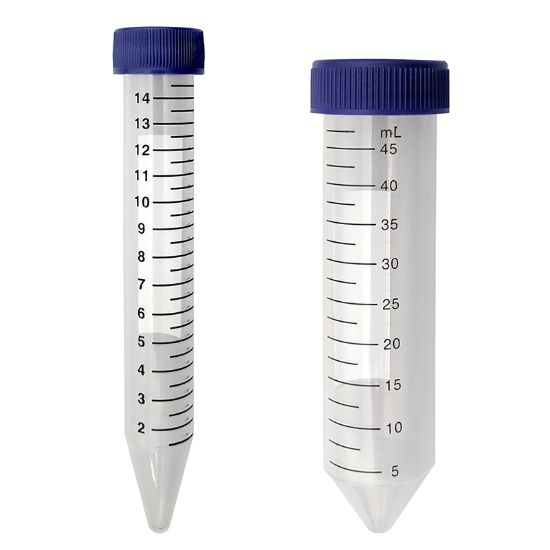 CENTRIFUGE TUBES, 15 AND 50ML, INDIVIDUALLY WRAPPED, STERILE
