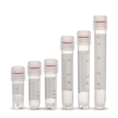 CRYOVIALS, EXTRA LONG LIP SEAL, INTERNAL THREAD WITH SILICONE WASHER