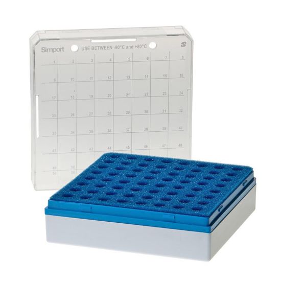 STORAGE BOXES, MICRO CENTRIFUGE TUBES, 64-PLACE