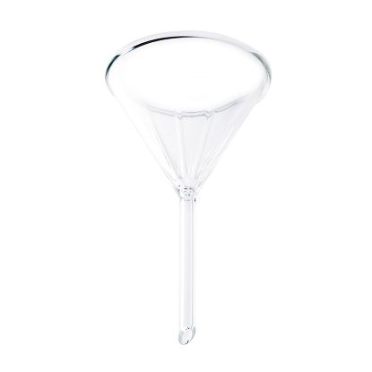 FUNNELS, FLUTED, 60° ANGLE, SHORT STEM, PYREX®