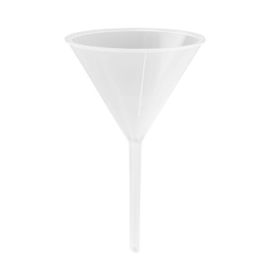 FUNNELS, STANDARD STEM, RIBBED, POLYPROPYLENE