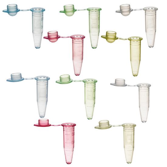 PCR REACTION TUBES, AMPLITUBE, 0.5ML, WITH SNAP CAPS, DOME CAPS OR FLAT CAPS