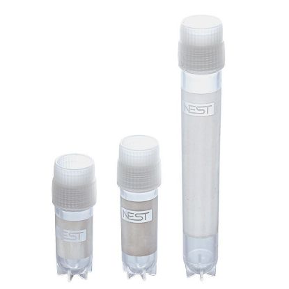 CRYOGENIC VIAL, SELF-STANDING, EXTERNAL THREAD, STERILE, NEST