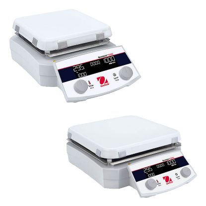 HOT PLATE STIRRERS, DIGITAL, SQUARE CERAMIC TOP, OHAUS GUARDIAN 5000