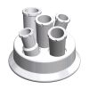 REACTION VESSEL LIDS, PTFE, 60MM