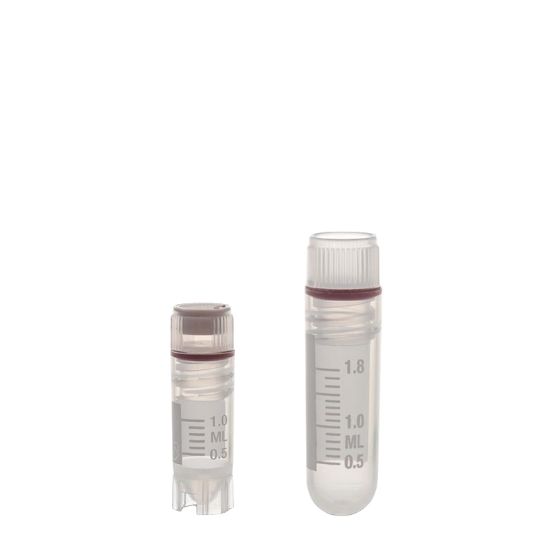 CRYOVIALS, INTERNAL THREAD WITH SILICONE O-RING SEAL