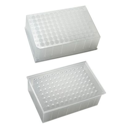 MICROPLATE, 96 WELL, 1ML, DEEP ROUND, RAISED RIM, POLYPROPYLENE PLATE, DNASE/RNASE FREE, PORVAIR