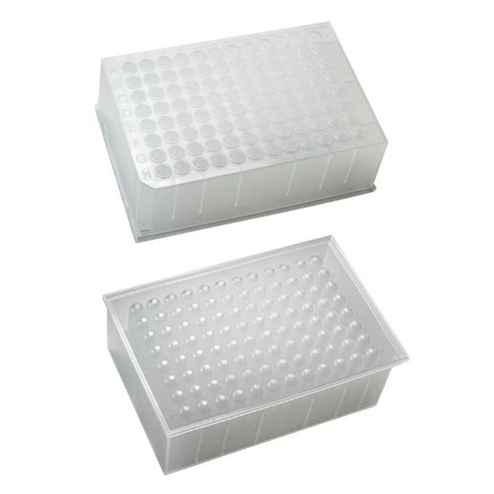 MICROPLATE, 96 WELL, 1ML, DEEP ROUND, RAISED RIM, POLYPROPYLENE PLATE, DNASE/RNASE FREE, PORVAIR