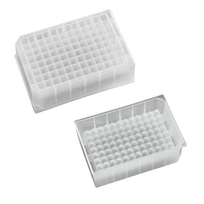 MICROPLATE, 96 WELL, 1ML, DEEP SQUARE, V-BOTTOM,  POLYPROPYLENE, DNASE/ RNASE FREE, PORVAIR, 5/BAG, 50/CASE