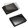 MICROPLATE, 384-WELL, 175UM, BLACK BODY IMAGING, KRYSTAL GLASS BOTTOM, WITH LID, PORVAIR