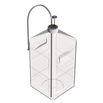 MEDIA BOTTLE ASSEMBLY SYSTEMS, POLYCARBONATE, SINGLE-USE, TRANSFER FEED. ADVANTAFLEX® (TPE) TUBING, SINGLE-USE BOTTLE ASSEMBLY, CG BIOSCIENCES