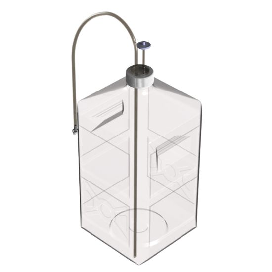MEDIA BOTTLE ASSEMBLY SYSTEMS, POLYCARBONATE, SINGLE-USE, TRANSFER FEED. ADVANTAFLEX® (TPE) TUBING, SINGLE-USE BOTTLE ASSEMBLY, CG BIOSCIENCES